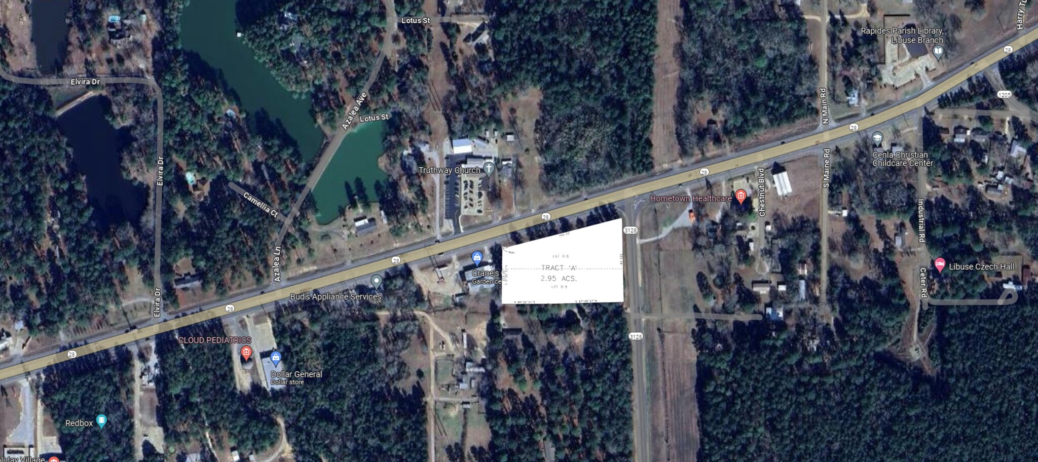 5530 LA-28 Hwy, Pineville, LA for lease Aerial- Image 1 of 9