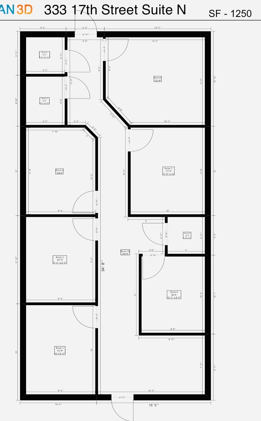 333 17th St, Vero Beach, FL for lease Floor Plan- Image 1 of 6