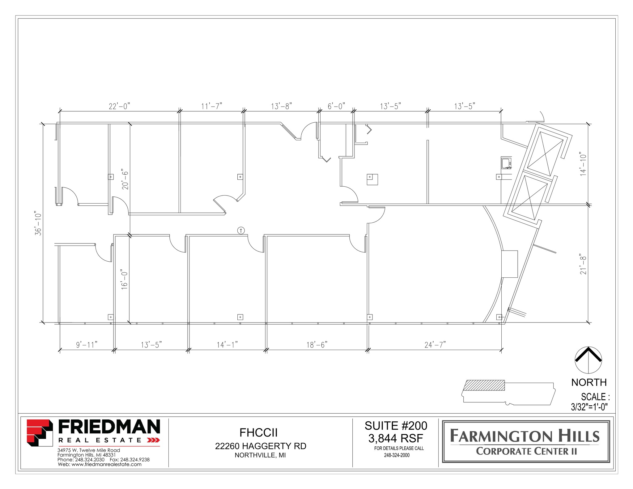 22260 Haggerty Rd, Northville, MI for lease Site Plan- Image 1 of 2