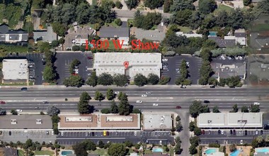 1500 W Shaw Ave, Fresno, CA - aerial  map view - Image1