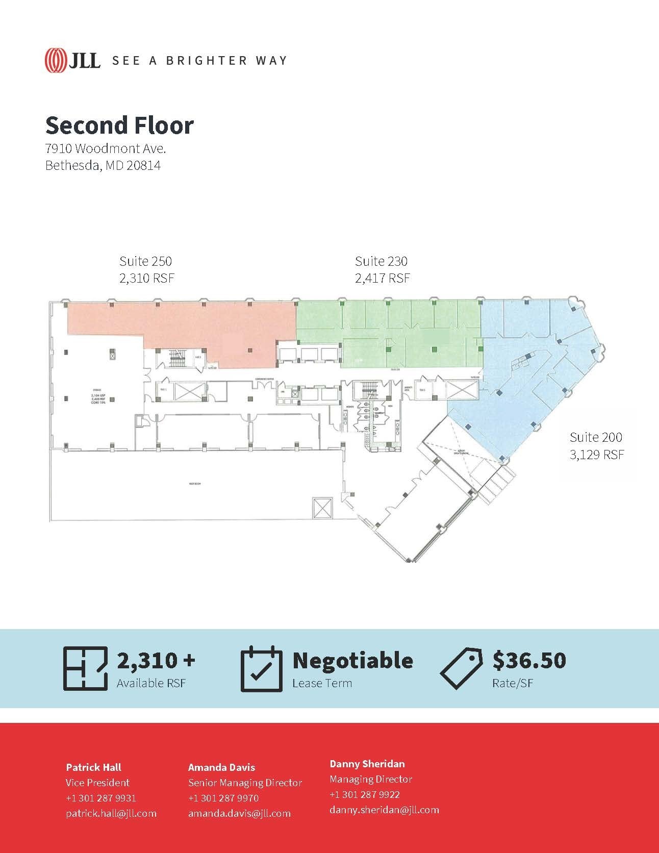 7910 Woodmont Ave, Bethesda, MD for lease Floor Plan- Image 1 of 1