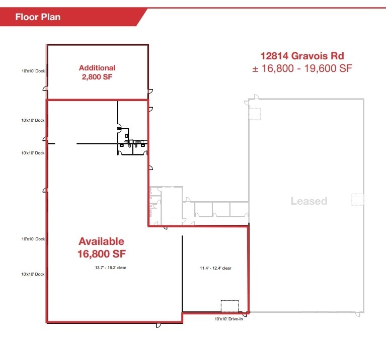 12808-12814 Gravois Rd, Saint Louis, MO for lease Floor Plan- Image 1 of 5