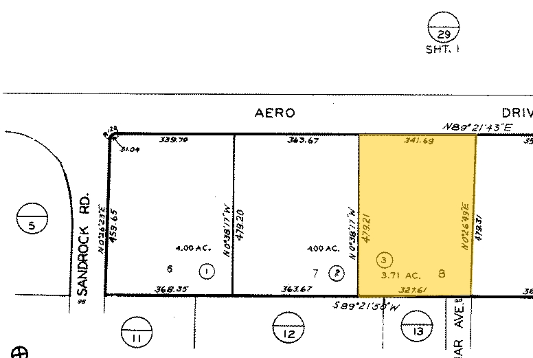 8875 Aero Dr, San Diego, CA for sale - Plat Map - Image 1 of 1