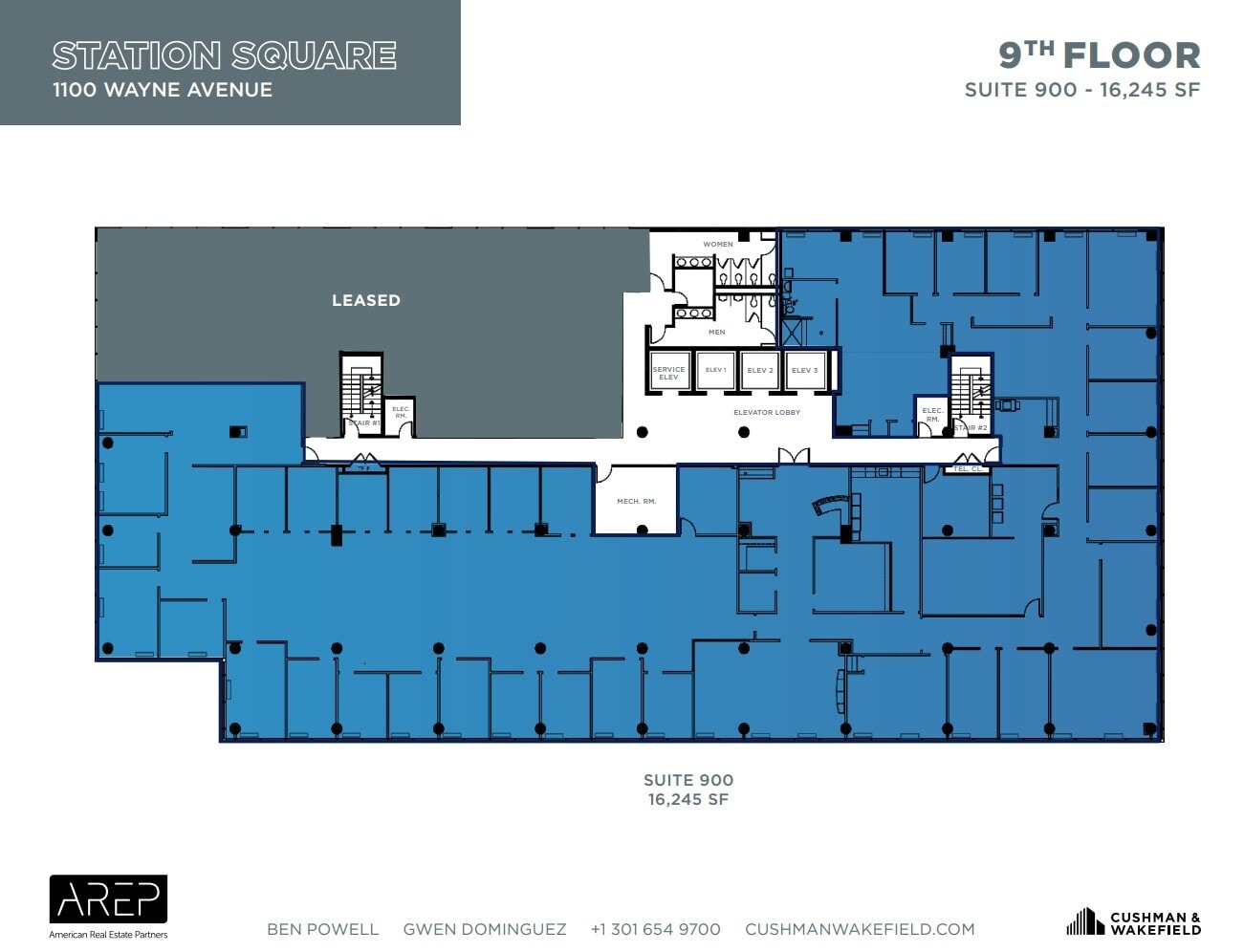 1100 Wayne Ave, Silver Spring, MD for lease Floor Plan- Image 1 of 1