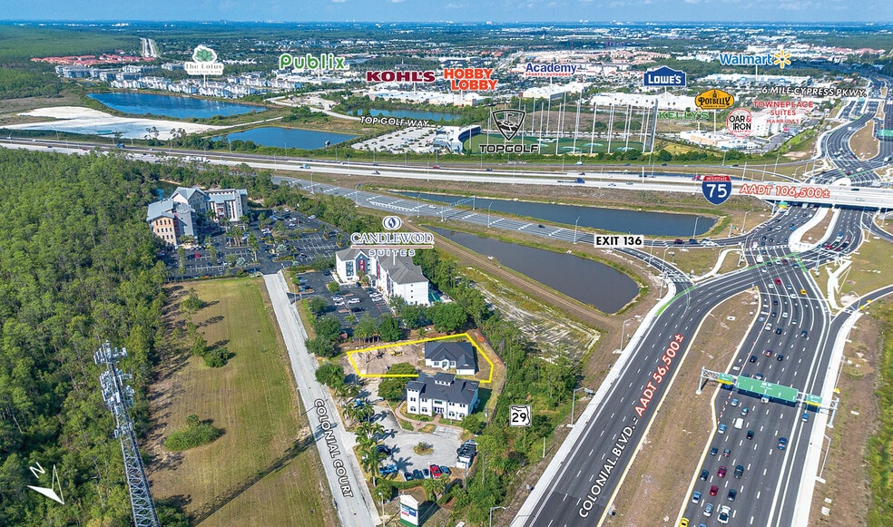 3614 Colonial Ct, Fort Myers, FL for lease - Aerial - Image 2 of 6