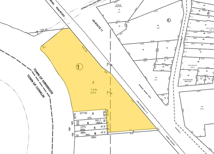 890 Route 11, Kirkwood Township, NY for lease - Plat Map - Image 2 of 5
