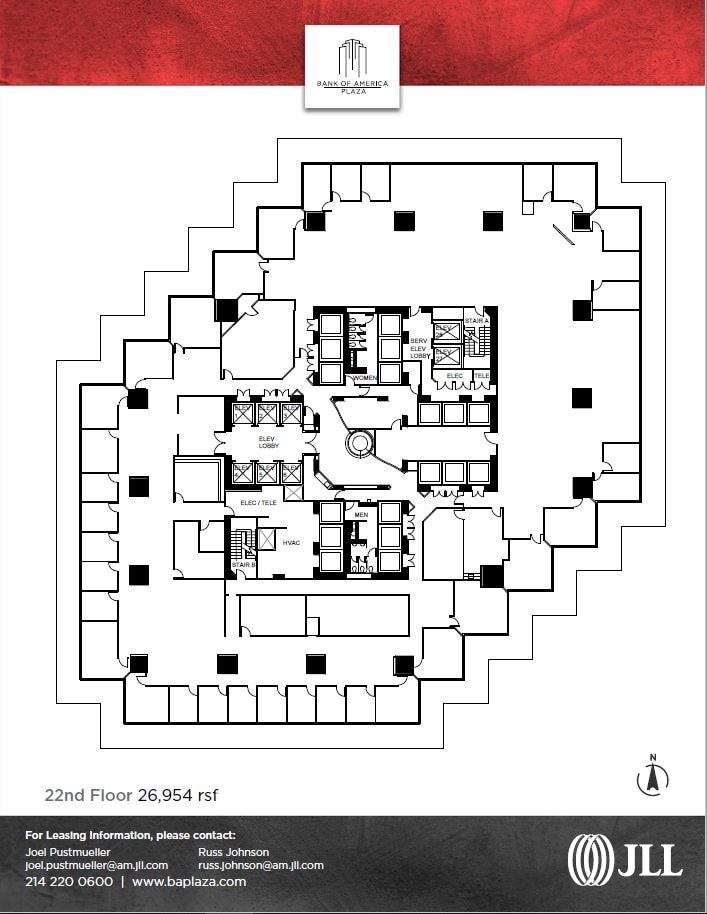 901 Main St, Dallas, TX for lease Floor Plan- Image 1 of 1