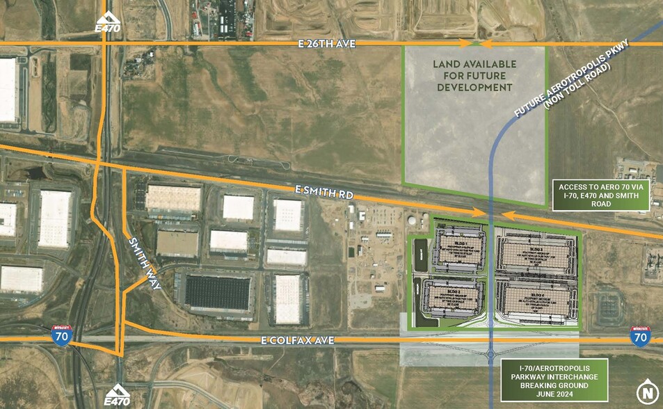 I-70 & Aerotropolis Pky, Aurora, CO for sale - Aerial - Image 2 of 2