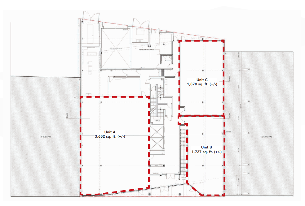 127 Bannatyne Av, Winnipeg, MB for lease Floor Plan- Image 1 of 1