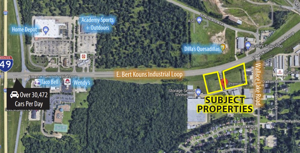 E Corner of Bert Kouns Industrial Loop and Premier Ct, Shreveport, LA