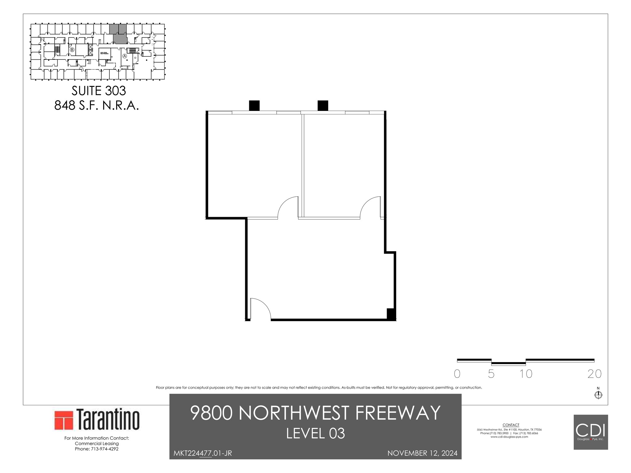 9800 Northwest Fwy, Houston, TX for lease Site Plan- Image 1 of 1