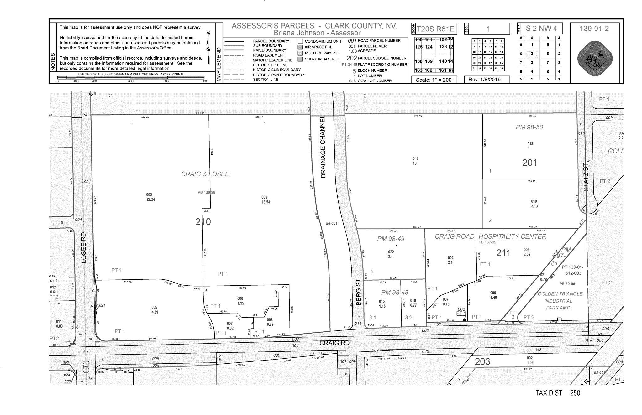 Craig Rd, North Las Vegas, NV for sale Plat Map- Image 1 of 1