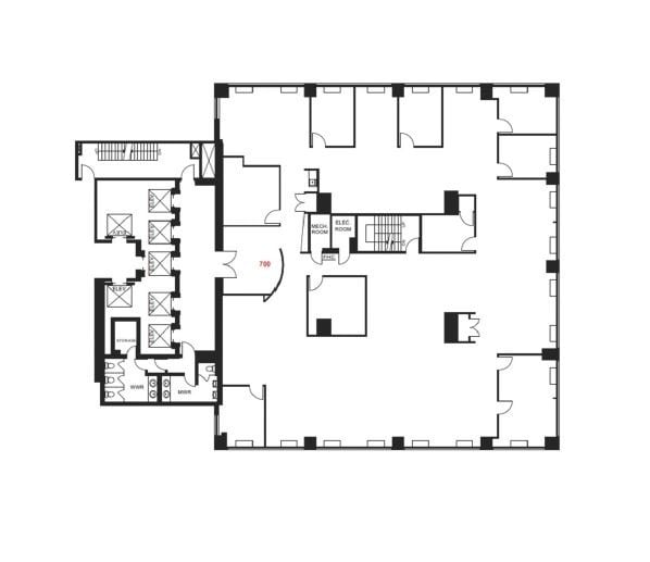 700 Bay St, Toronto, ON for lease Floor Plan- Image 1 of 1