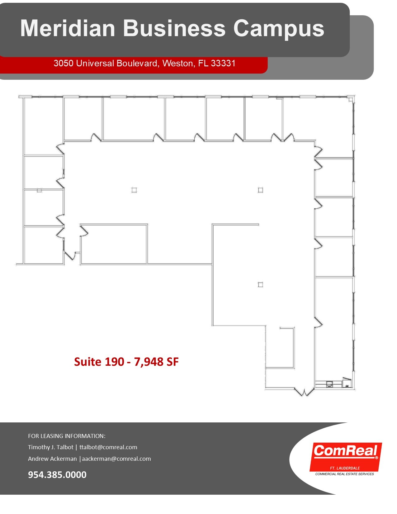 3050 Universal Blvd, Weston, FL for lease Floor Plan- Image 1 of 1