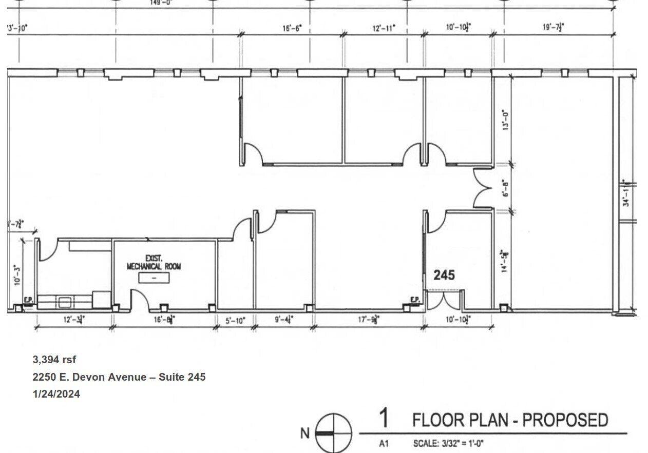 2250 E Devon Ave, Des Plaines, IL for lease Floor Plan- Image 1 of 12