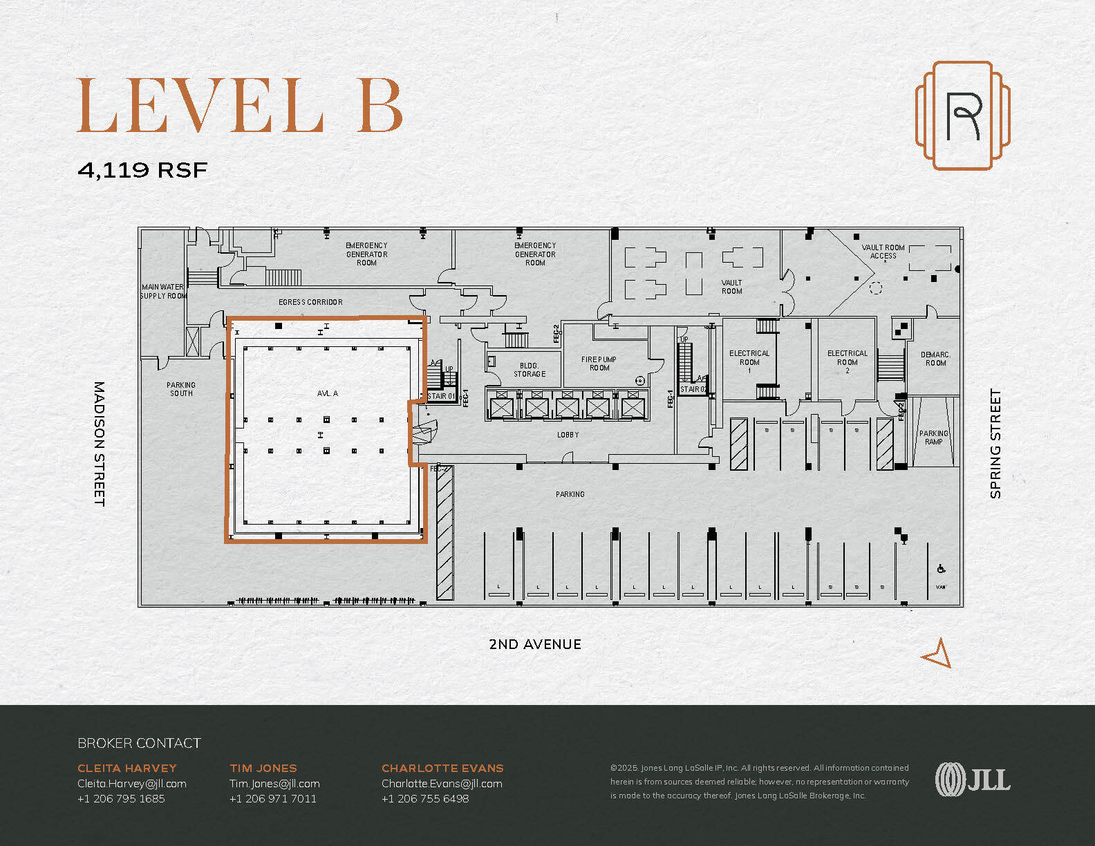 1015 2nd Ave, Seattle, WA for lease Floor Plan- Image 1 of 1