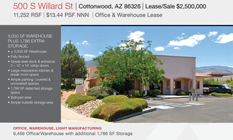 500 S Willard St, Cottonwood AZ - Warehouse