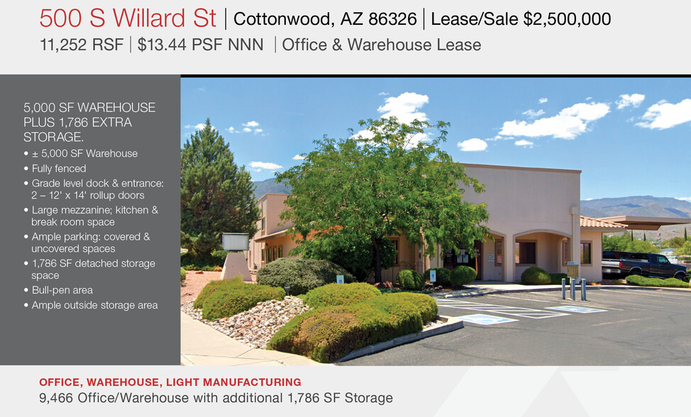 500 S Willard St, Cottonwood, AZ for lease - Building Photo - Image 1 of 45