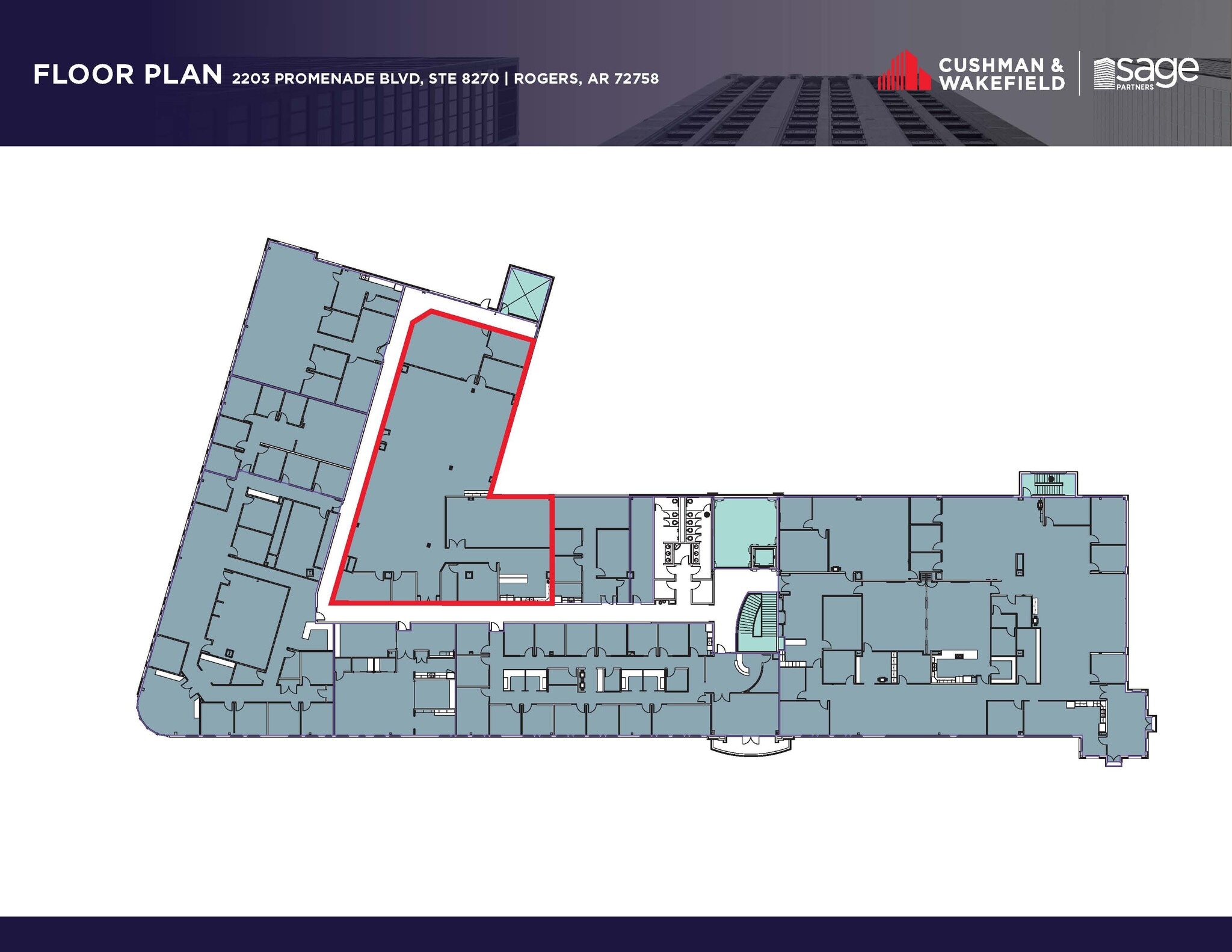 2203 S Promenade Blvd, Rogers, AR for lease Floor Plan- Image 1 of 1