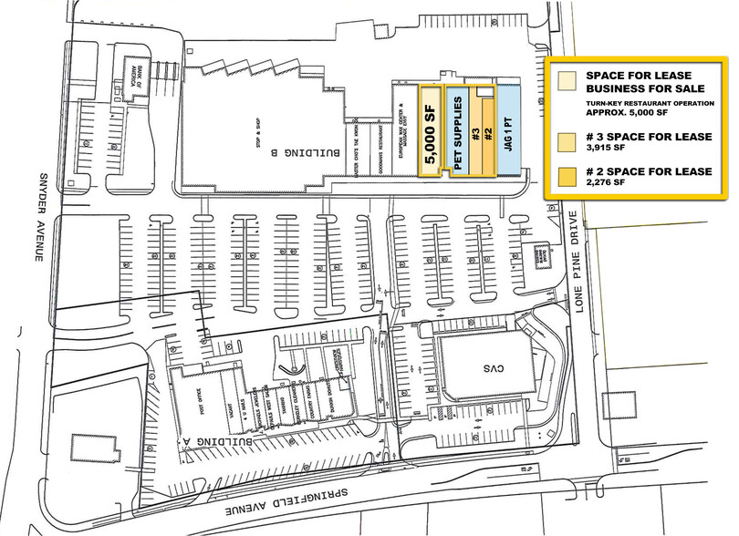 394-410 Springfield Ave, Berkeley Heights, NJ for sale - Site Plan - Image 1 of 1