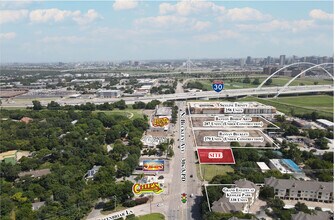 1616-1620 N Beckley Ave, Dallas, TX - aerial  map view