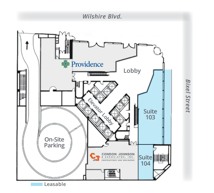 1100 Wilshire Blvd, Los Angeles, CA for lease Floor Plan- Image 1 of 1