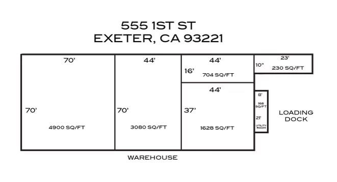 555 1st St, Exeter, CA for lease - Building Photo - Image 2 of 24