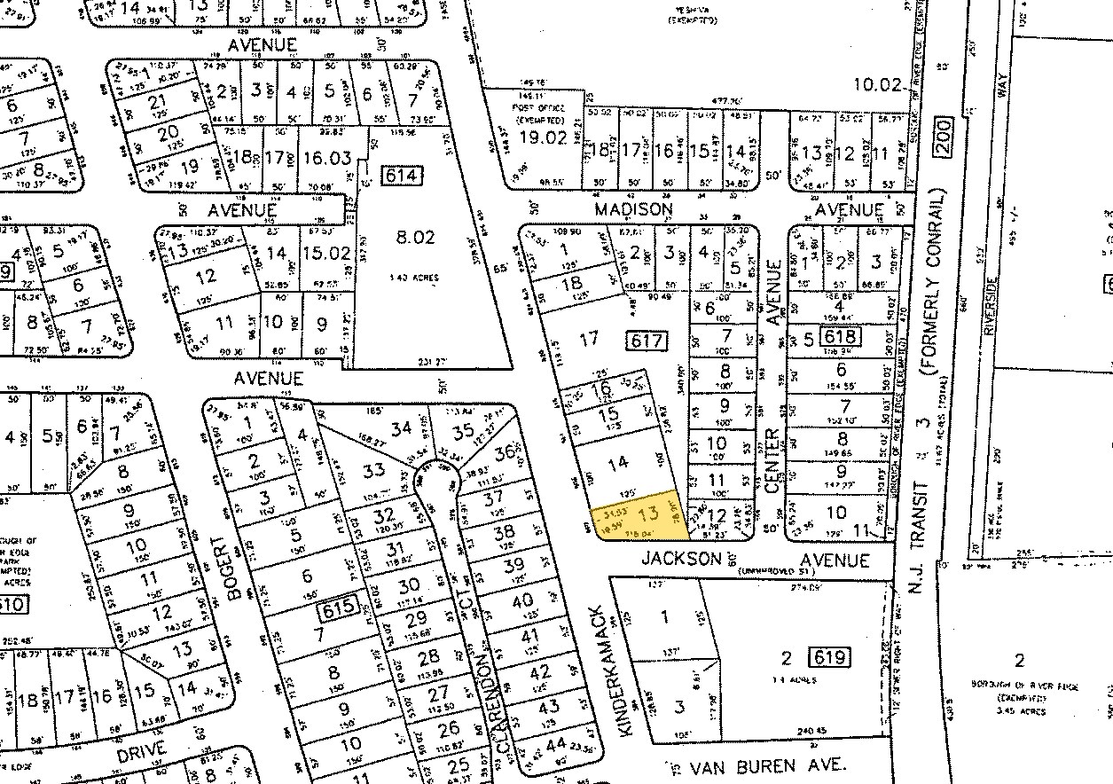 600 Kinderkamack Rd, River Edge, NJ for sale Plat Map- Image 1 of 1