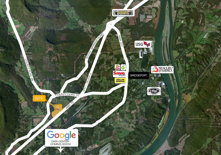 Hwy 72 & County Rd 75, Bridgeport, AL for sale - Primary Photo - Image 1 of 1