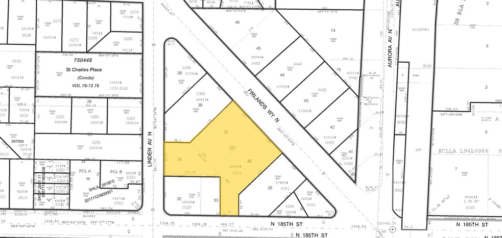 18525 Firlands Way N, Shoreline, WA for sale - Plat Map - Image 2 of 7