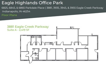 6825 Parkdale Pl, Indianapolis, IN for lease Floor Plan- Image 1 of 1