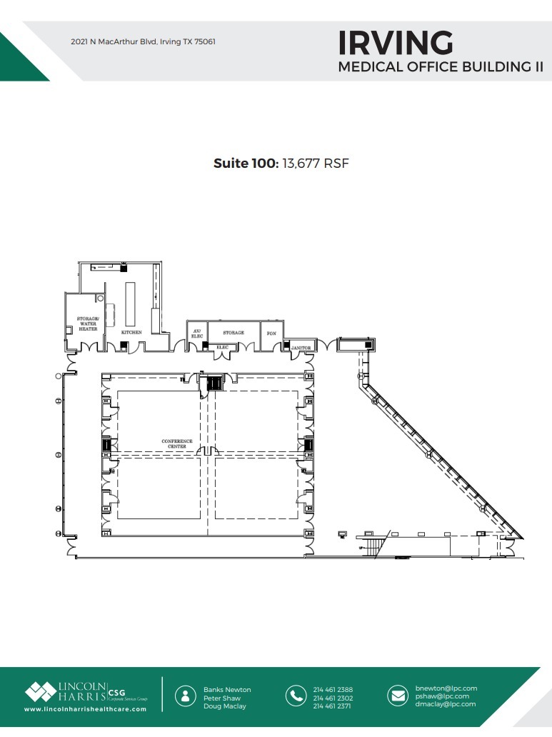 2021 N MacArthur Blvd, Irving, TX for lease Floor Plan- Image 1 of 4