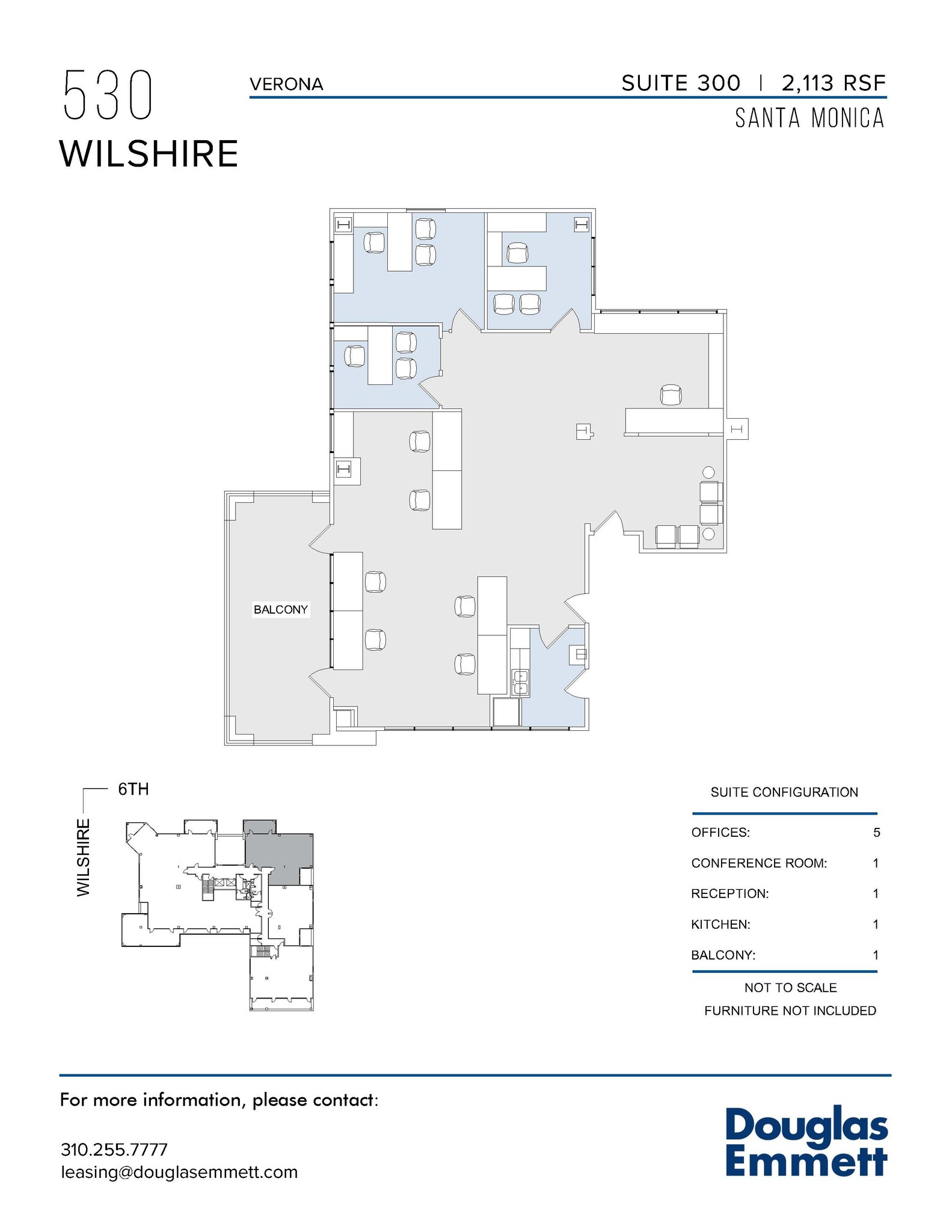 530 Wilshire Blvd, Santa Monica, CA for lease Floor Plan- Image 1 of 1