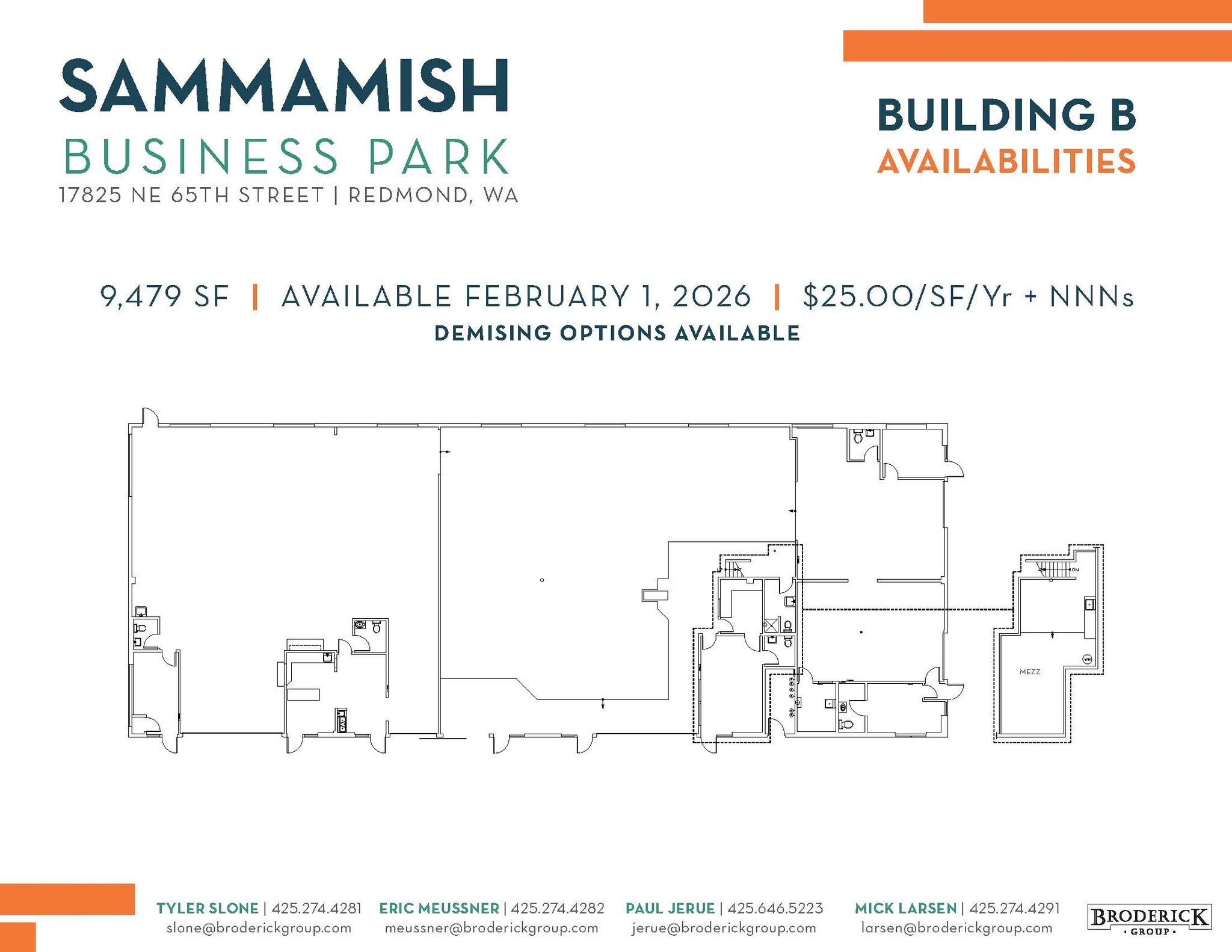 17825 NE 65th St, Redmond, WA for lease Floor Plan- Image 1 of 1