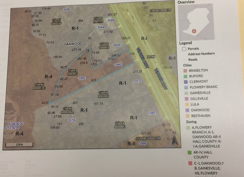 3562 Winder Hwy, Flowery Branch, GA for sale - Plat Map - Image 3 of 7