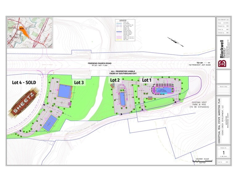 Friedens Church, Mount Crawford, VA for sale - Site Plan - Image 2 of 5
