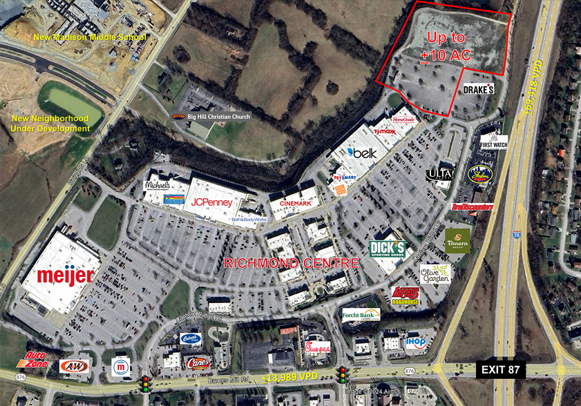 Barnes Mill Rd, Richmond, KY for sale - Aerial - Image 1 of 4