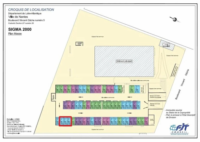 Office in Nantes for lease - Site Plan - Image 3 of 4