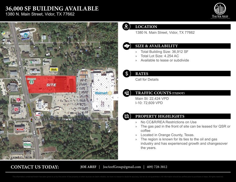 1380 N Main St, Vidor, TX for lease - Building Photo - Image 3 of 6