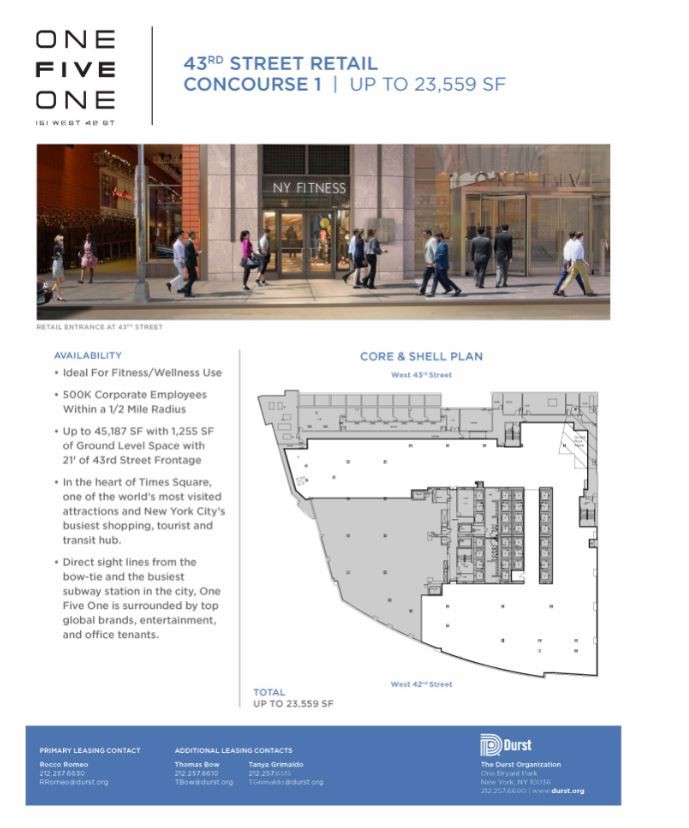 151 W 42nd St, New York, NY, 10036 - Retail Space For Lease | LoopNet.com