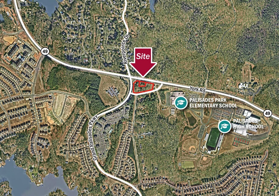 11952 McDowell Forest Dr, Charlotte, NC for lease Aerial- Image 1 of 7