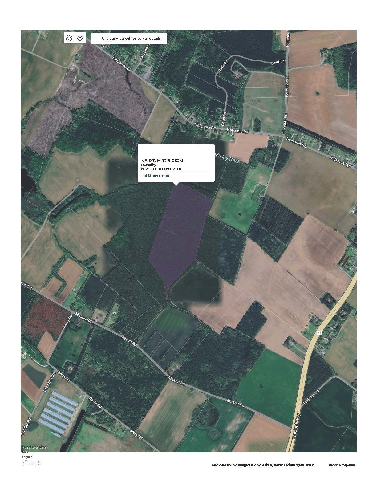 000 Nelsonia Road Rd, Bloxom, VA for sale Aerial- Image 1 of 2