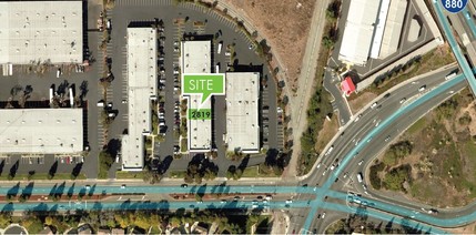 2813-2833 Whipple Rd, Union City, CA - aerial  map view