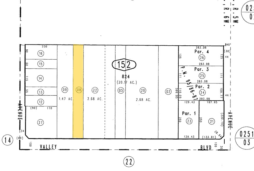 15954 Valley Blvd, Fontana, CA for sale - Plat Map - Image 1 of 1