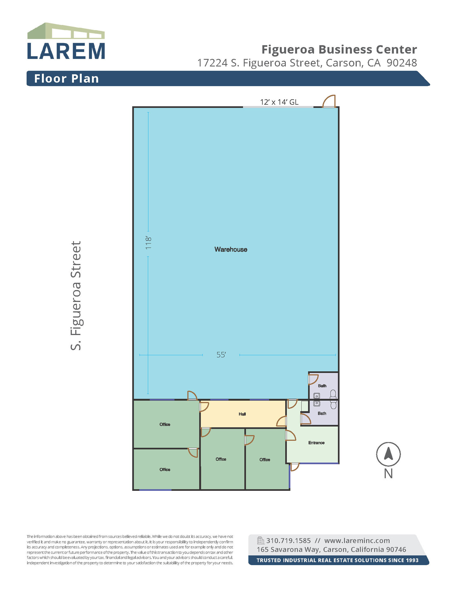 17202-17234 S Figueroa St, Gardena, CA for lease Floor Plan- Image 1 of 2