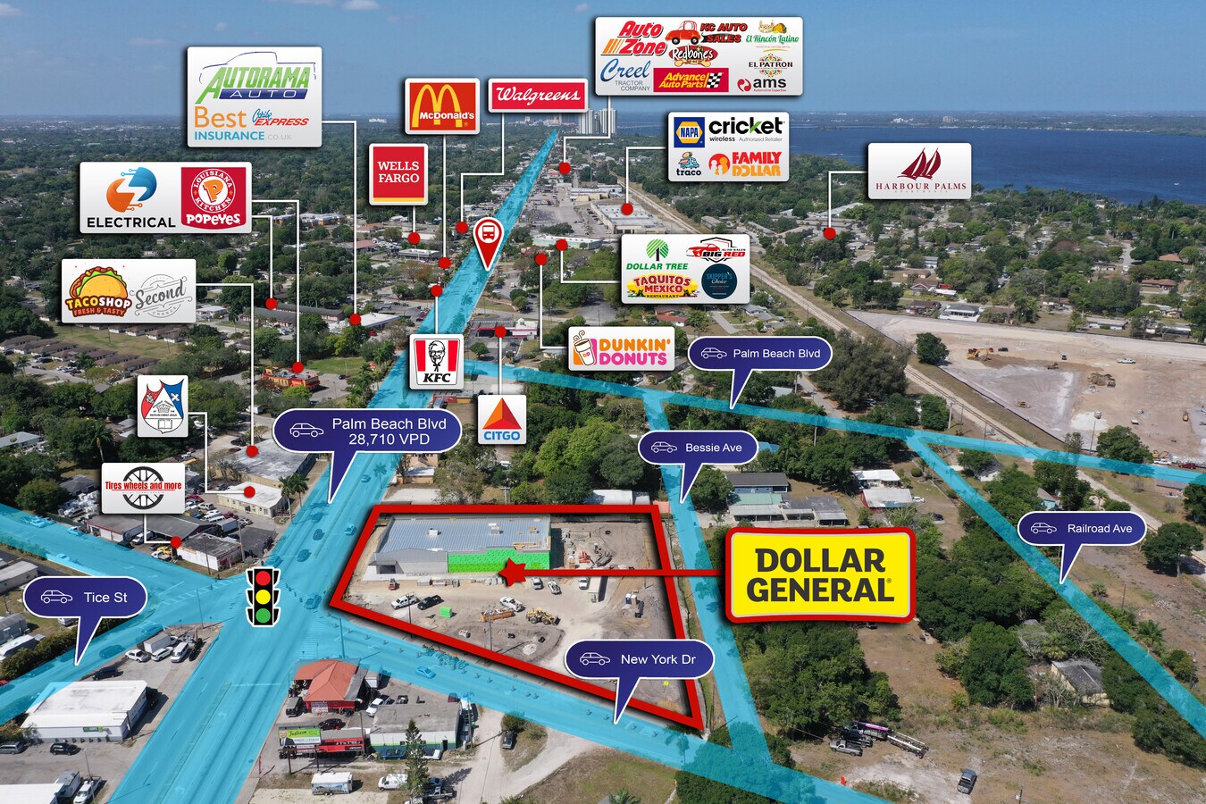 434 New York Dr, Fort Myers, FL 33905 Upgraded Dollar General Plus