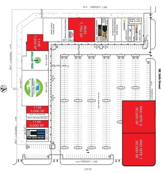 1140 NE 36th St, Oklahoma City, OK for lease - Site Plan - Image 2 of 2