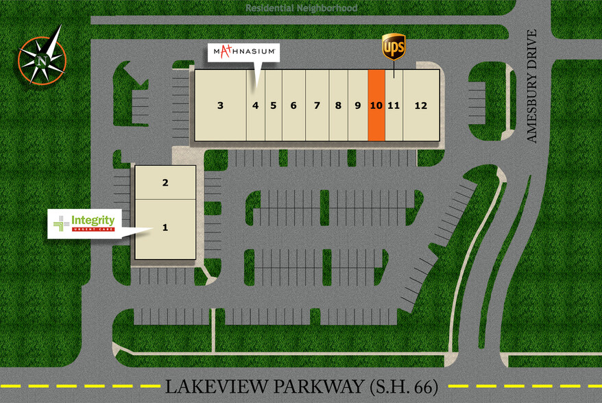 8301 Lakeview Pky, Rowlett, TX for lease - Site Plan - Image 2 of 2