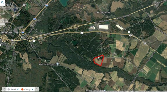 990 Courses Landing Rd, Carneys Point, NJ for sale Aerial- Image 1 of 2