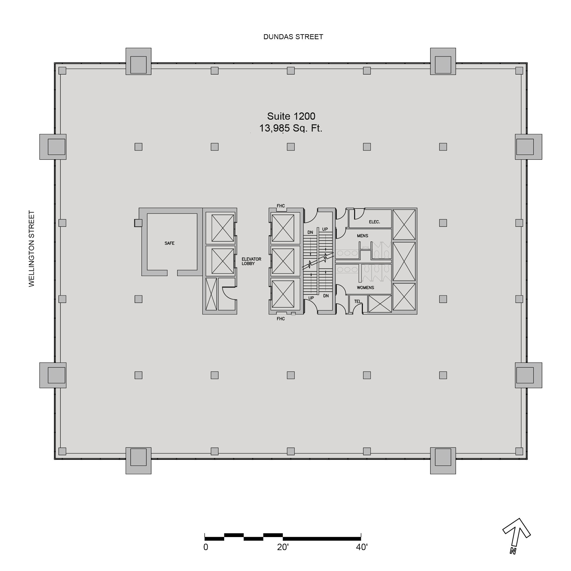 380 Wellington St, London, ON for lease Floor Plan- Image 1 of 1